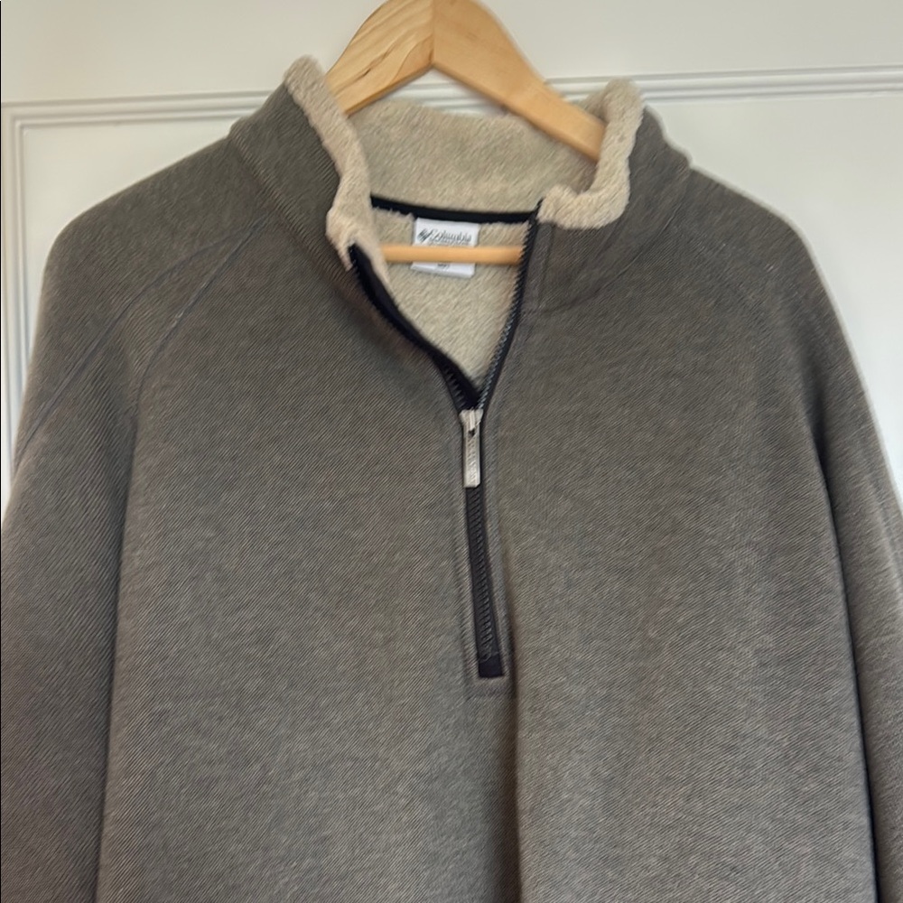 Men's Gray Half-Zip Sweater